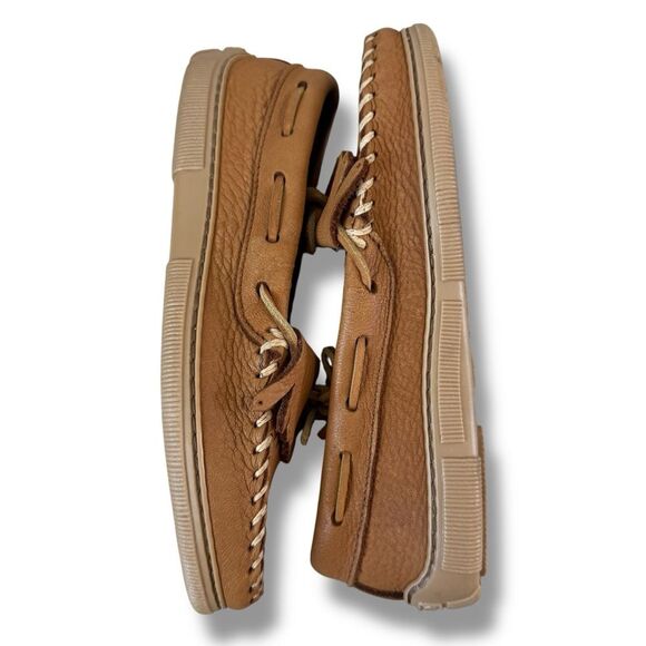 Minnetonka Women’s Moosehide Classic Loafers Size 7 Leather Slip-On Boat Shoe - Picture 6 of 8